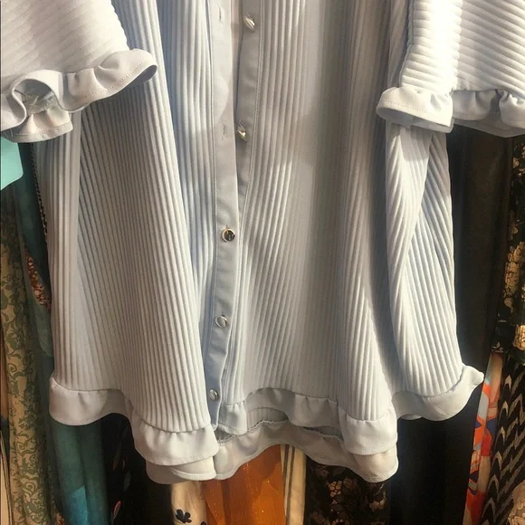 Flounce Dress Periwinkle - Picture 2 of 2